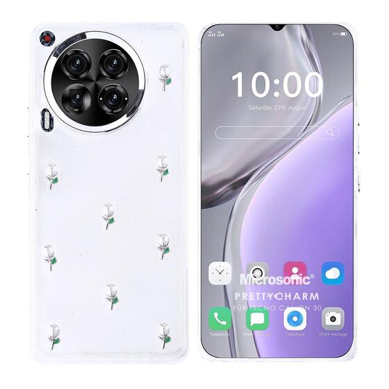Microsonic TECNO Camon 30 Kılıf PrettyCharm Tulip