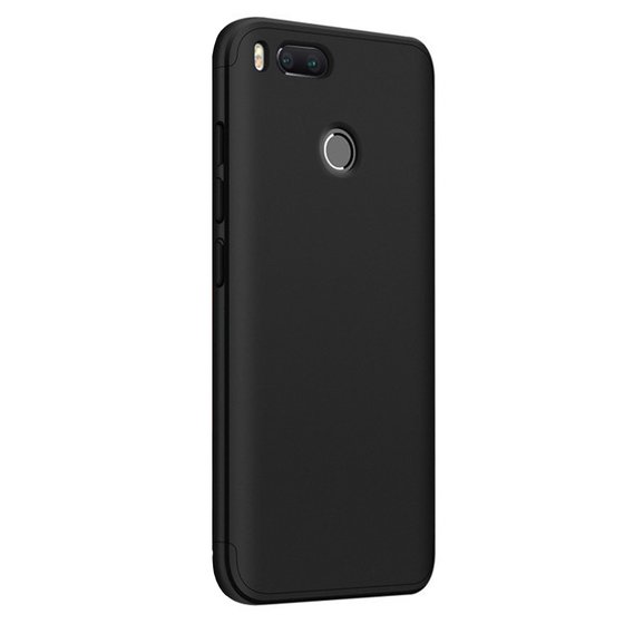 Microsonic Xiaomi Mi A1 Kılıf Double Dip 360 Protective Siyah