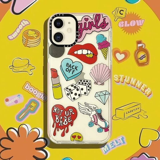 Microsonic Apple iPhone 8 Plus Collage Kılıf Girls