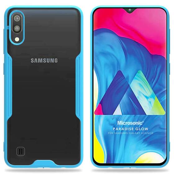 Microsonic Samsung Galaxy M10 Kılıf Paradise Glow Turkuaz