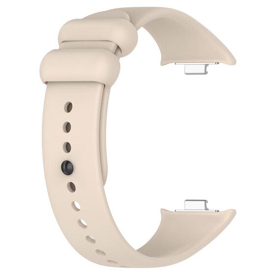 Microsonic Xiaomi Redmi Watch 4 Kordon Silicone Sport Band Bej