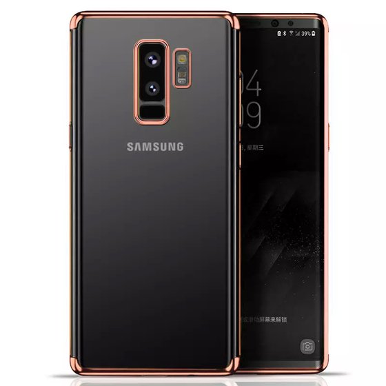 Microsonic Samsung Galaxy S9 Plus Kılıf Skyfall Transparent Clear Rose Gold