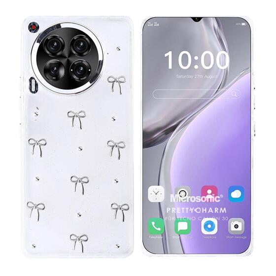 Microsonic TECNO Camon 30 Kılıf PrettyCharm Bow
