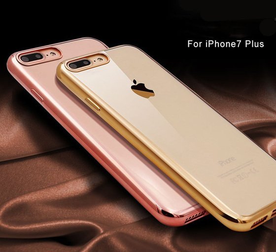 Microsonic Apple iPhone 7 Plus Kılıf Flexi Delux Rose Gold