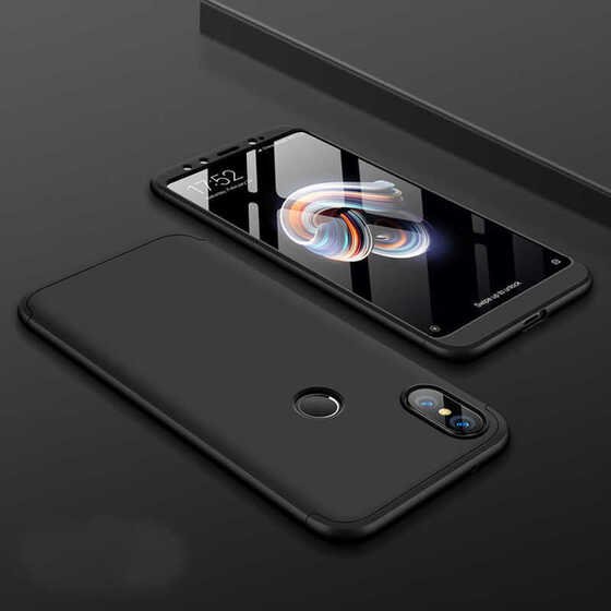 Microsonic Xiaomi Mi 8 SE Kılıf Double Dip 360 Protective Siyah