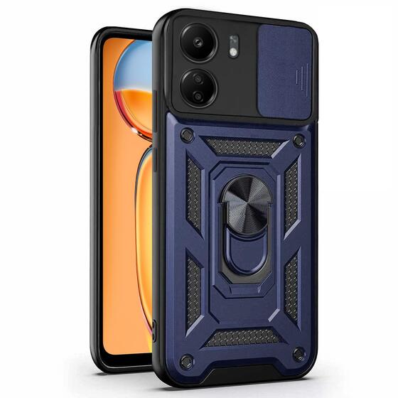 Microsonic Xiaomi Poco C65 Kılıf Impact Resistant Lacivert