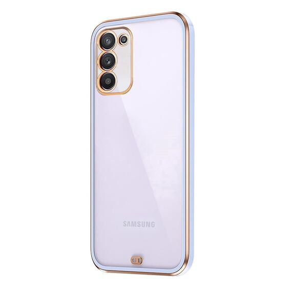 Microsonic Samsung Galaxy A02S Kılıf Laser Plated Soft Lila