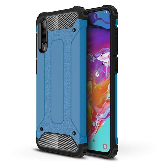 Microsonic Samsung Galaxy A70 Kılıf Rugged Armor Mavi