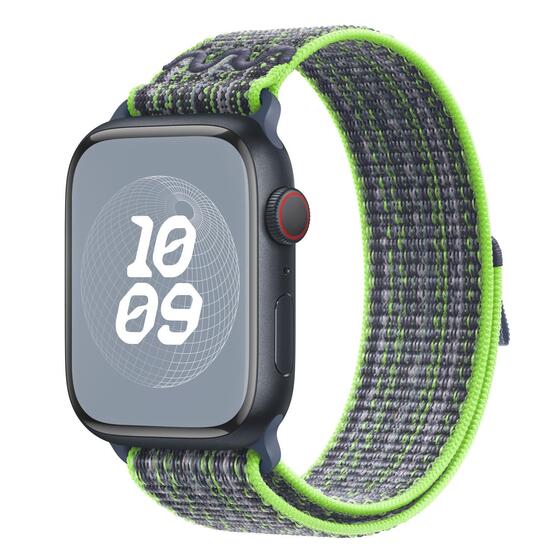 Microsonic Apple Watch Series 7 45mm Kordon Terra Sport Loop Yeşil