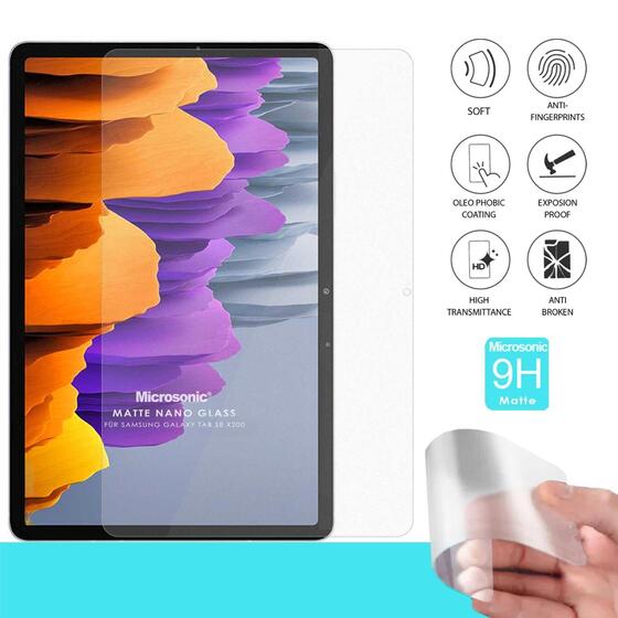 Microsonic Samsung Galaxy Tab S10 FE Matte Nano Glass Cam Ekran Koruyucu
