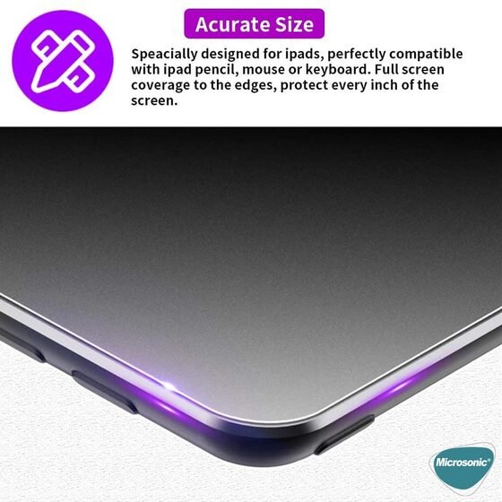 Microsonic Samsung Galaxy Tab S10 FE Matte Nano Glass Cam Ekran Koruyucu
