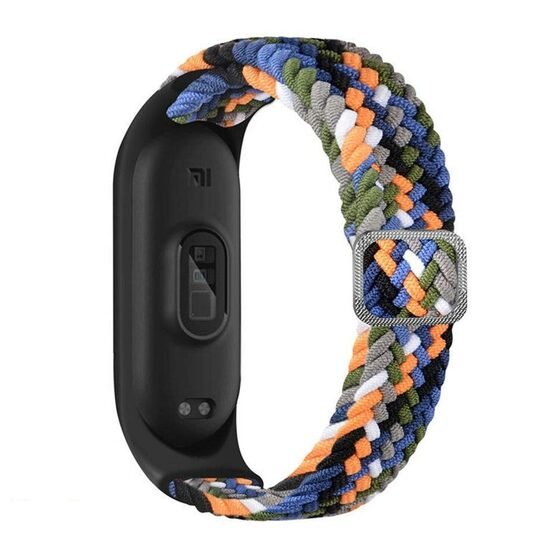 Microsonic Xiaomi Mi Band 6 Kordon Braided Solo Loop Band Renkli