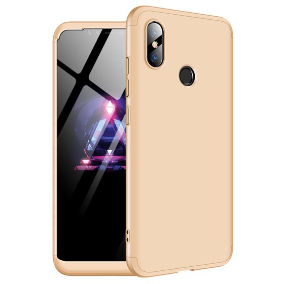 Microsonic Xiaomi Mi 8 Kılıf Double Dip 360 Protective Gold