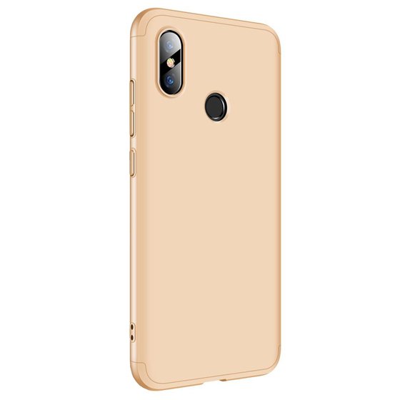 Microsonic Xiaomi Mi 8 Kılıf Double Dip 360 Protective Gold