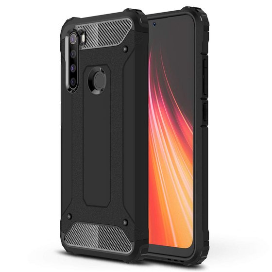 Microsonic Xiaomi Redmi Note 8 Kılıf Rugged Armor Siyah