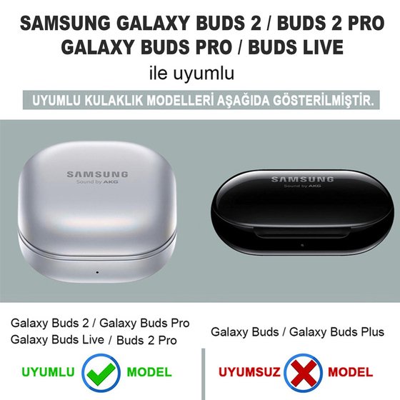 Microsonic Samsung Galaxy Buds Pro Kılıf Military Darbe Emici + Askılık Beyaz