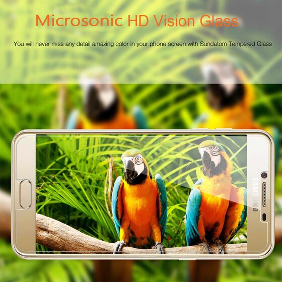 Microsonic Samsung Galaxy C7 Temperli Cam Ekran koruyucu  film