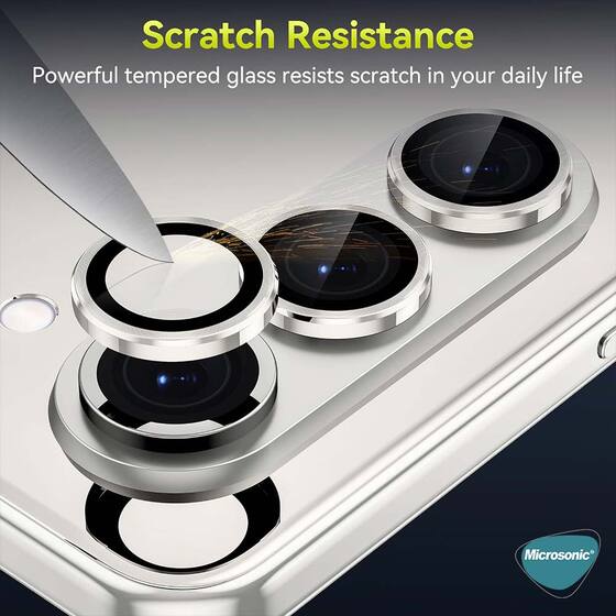 Microsonic Samsung Galaxy Z Fold 7 Tekli Kamera Lens Koruma Camı Siyah