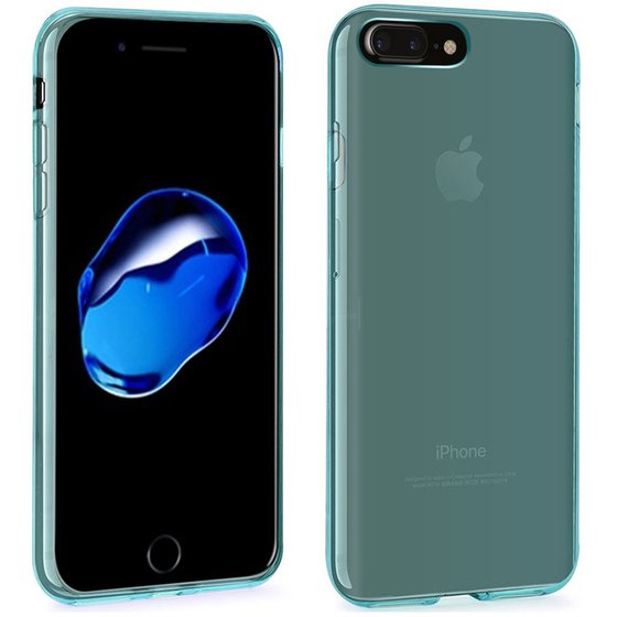 Microsonic iPhone 7 Plus Kılıf Transparent Soft Mavi