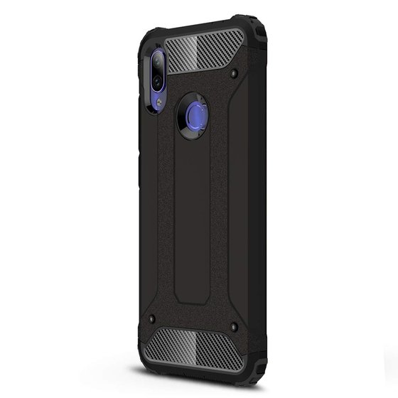 Microsonic Xiaomi Redmi Note 7 Pro Kılıf Rugged Armor Siyah