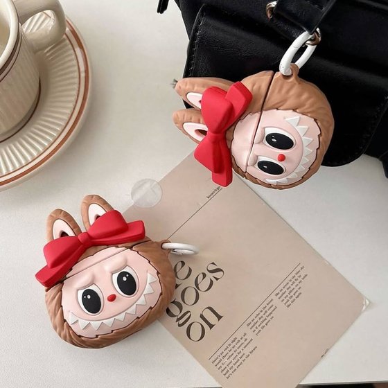 Microsonic AirPods Pro Kılıf Cartoon Figürlü Silikon Crtn-Fgr-Lbu-Ysl