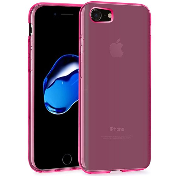 Microsonic iPhone 7 Kılıf Transparent Soft Pembe