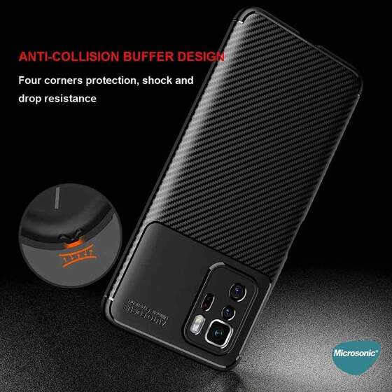 Microsonic Xiaomi Poco X3 GT Kılıf Legion Series Siyah