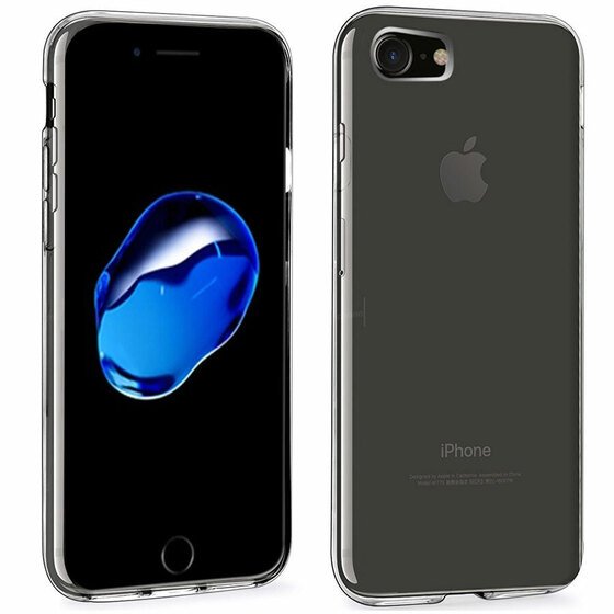 Microsonic iPhone 7 Kılıf Transparent Soft Beyaz