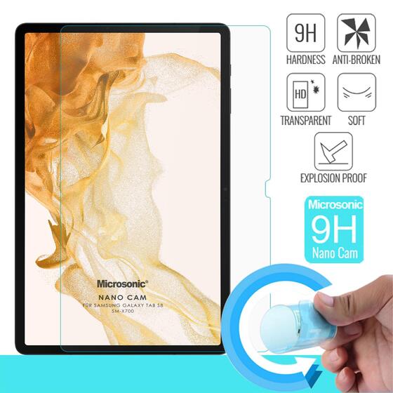 Microsonic Samsung Galaxy Tab S10 FE Nano Glass Cam Ekran Koruyucu