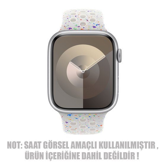 Microsonic Apple Watch Ultra 2 Kordon Flame Sport Band Beyaz