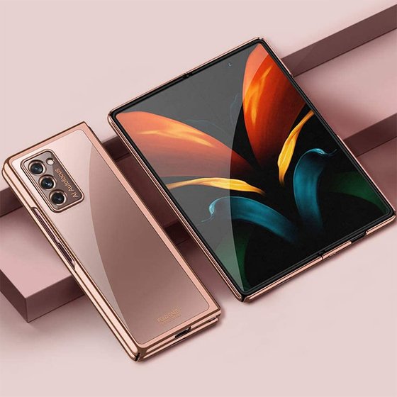 Microsonic Samsung Galaxy Z Fold 2 Kılıf Shell Platinum Siyah