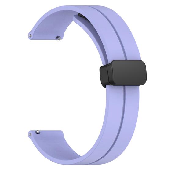 Microsonic Huawei Watch 5 46mm Kordon Ribbon Line Lila