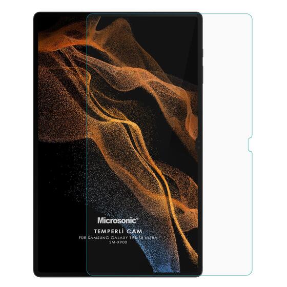 Microsonic Samsung Galaxy Tab S9 Ultra X910 Tempered Glass Cam Ekran Koruyucu