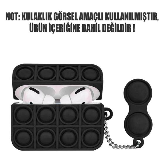 Microsonic Apple AirPods Pro Kılıf Pop It Fidget Siyah