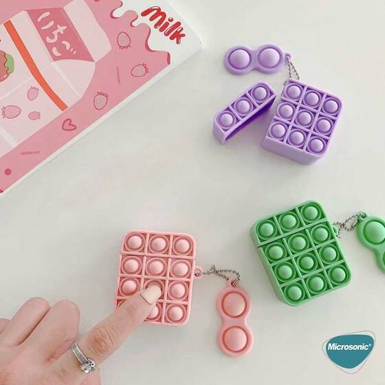 Microsonic Apple AirPods Pro Kılıf Pop It Fidget Siyah