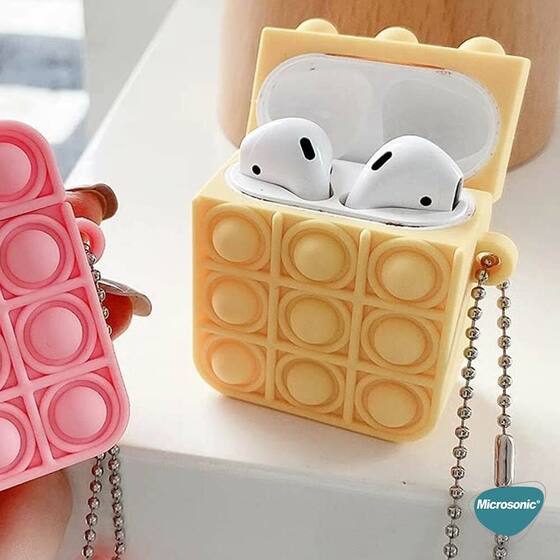 Microsonic Apple AirPods Pro Kılıf Pop It Fidget Sarı