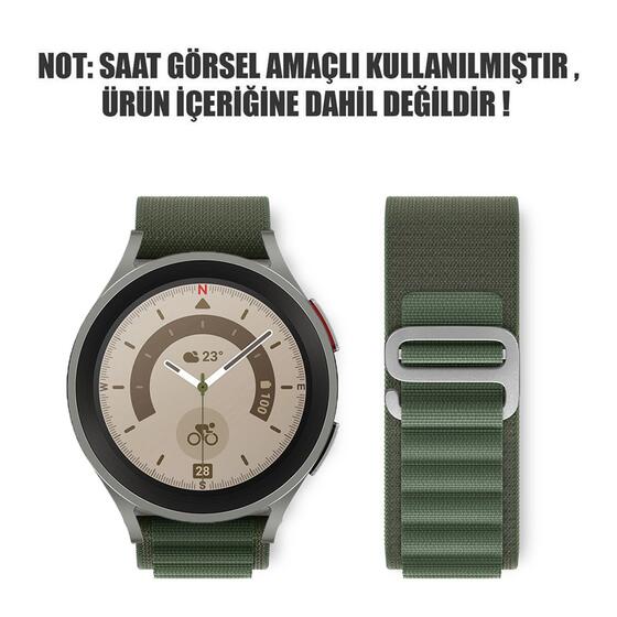 Microsonic Huawei Watch 5 46mm Kordon Alpine Loop Yeşil