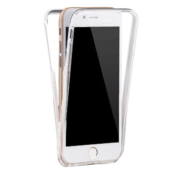 Microsonic iPhone 6S Kılıf 6 tarafı tam full koruma 360 Clear Soft Şeffaf