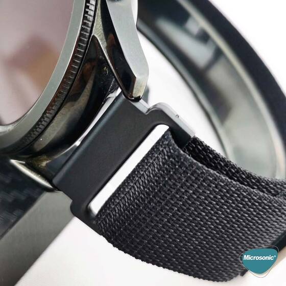 Microsonic Huawei Watch 5 46mm Kordon Alpine Loop Siyah