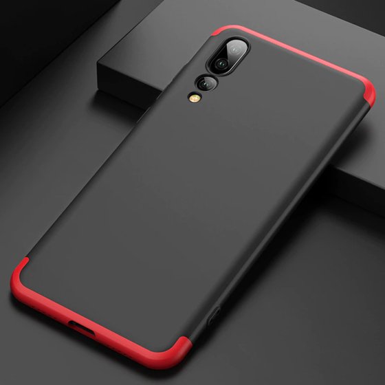 Microsonic Huawei P20 Pro Kılıf Double Dip 360 Protective Lacivert