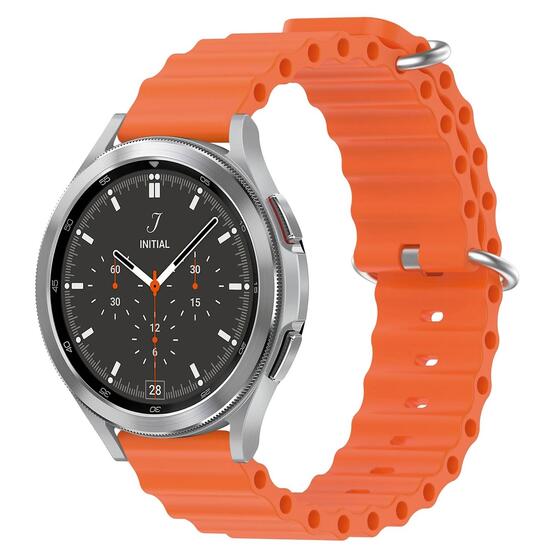Microsonic Huawei Watch 5 46mm Kordon Ocean Band Turuncu