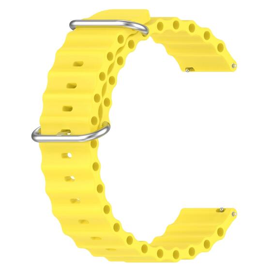 Microsonic Huawei Watch 5 46mm Kordon Ocean Band Sarı