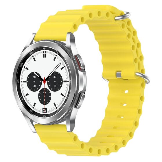 Microsonic Huawei Watch 5 46mm Kordon Ocean Band Sarı