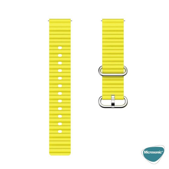 Microsonic Huawei Watch 5 46mm Kordon Ocean Band Sarı