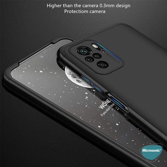 Microsonic Xiaomi Redmi Note 10 Kılıf Double Dip 360 Protective Kırmızı