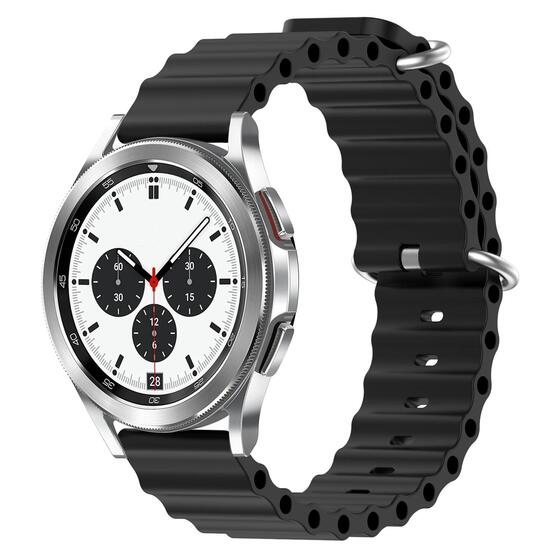 Microsonic Huawei Watch 5 46mm Kordon Ocean Band Siyah