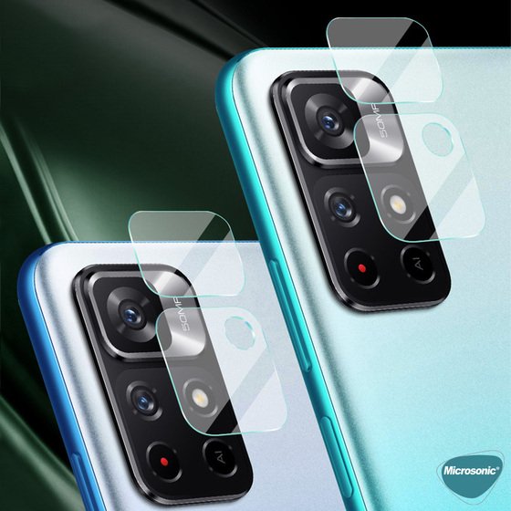 Microsonic Xiaomi Redmi Note 11T Kamera Lens Koruma Camı