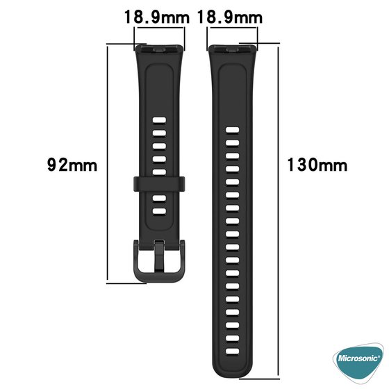 Microsonic Huawei Band 10 Kordon, Silicone Sport Band Yeşil