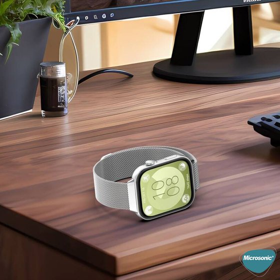 Microsonic Huawei Watch Fit 4 Milanese Loop Kordon Rose Gold