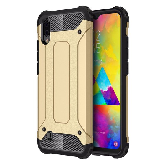 Microsonic Samsung Galaxy M10 Kılıf Rugged Armor Gold